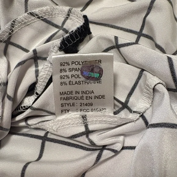 Jamie Sadock Womens Grid Sleeveless Golf Dress - Picture 7 of 7